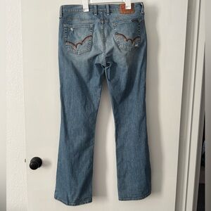 Lucky Brand Sweet N Low Bootcut Flare Jeans Womens 12 31 Low Rise Distressed Y2K